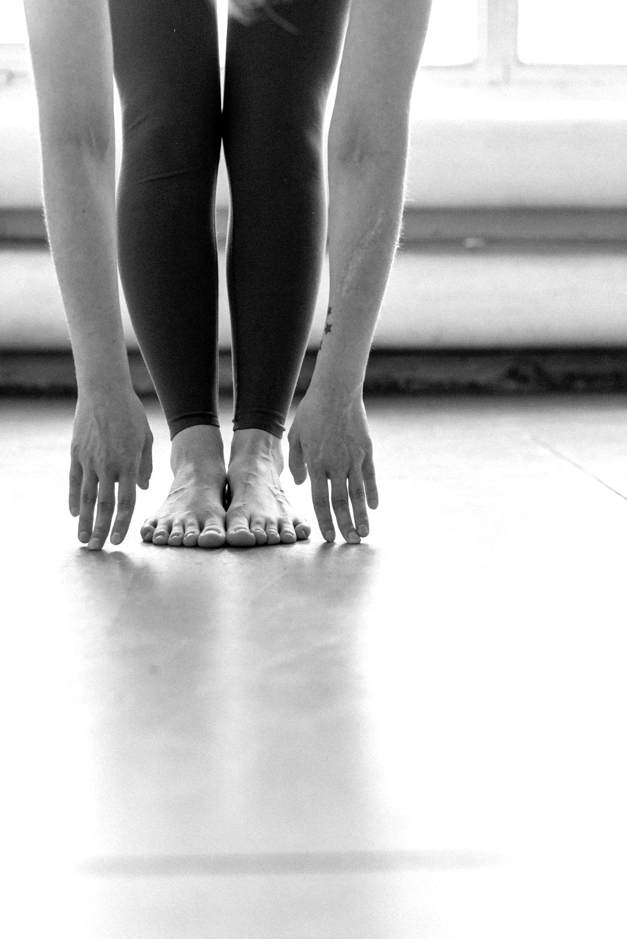 a pair of legs and feet